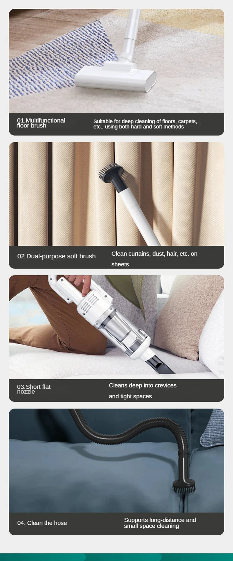 Wireless Car Vacuum Cleaner Metal Strainer