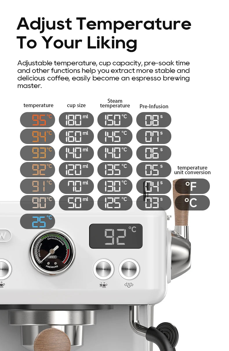 Semi Automatic Espresso Coffee Machine