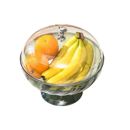 Bow-Shaped Fruit Tray with Lid