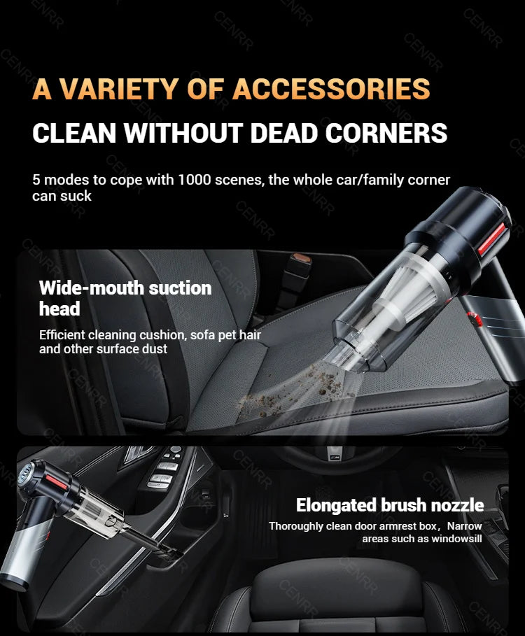 Car Vacuum Cleaner Mini Cordless