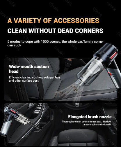 Car Vacuum Cleaner Mini Cordless