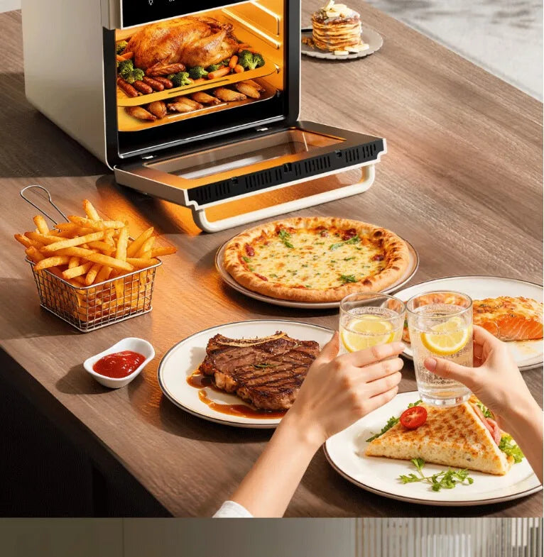 Multi-functional microwave oven