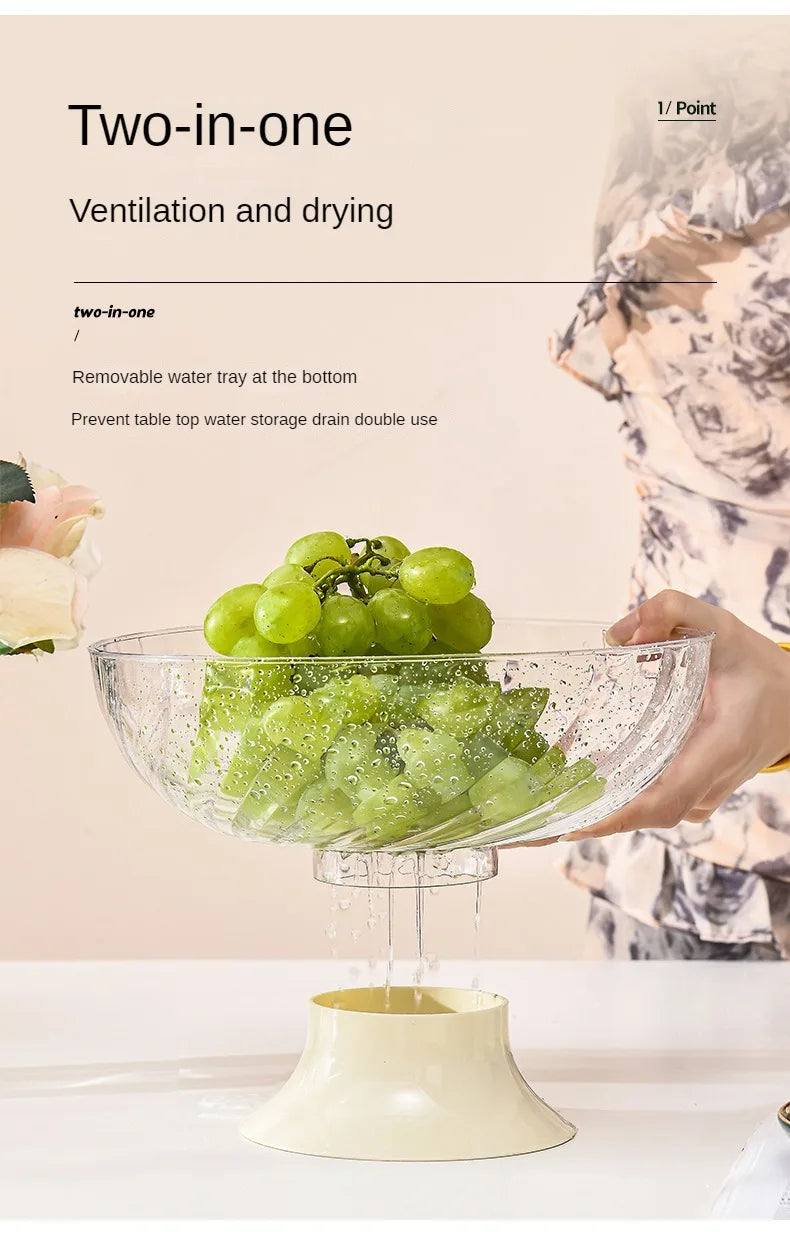 Bow-Shaped Fruit Tray with Lid