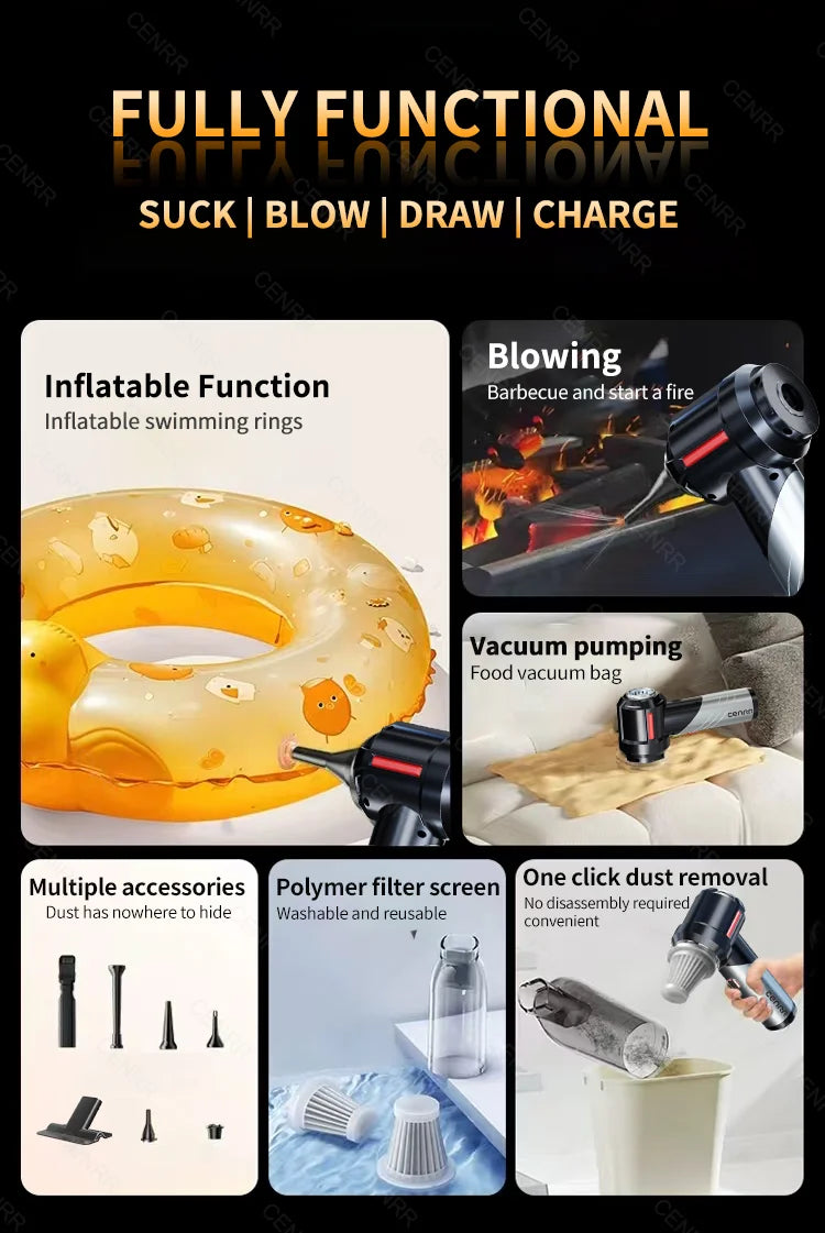 Car Vacuum Cleaner Mini Cordless