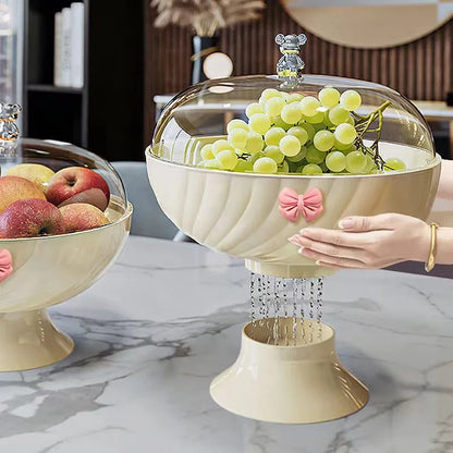 Bow-Shaped Fruit Tray with Lid