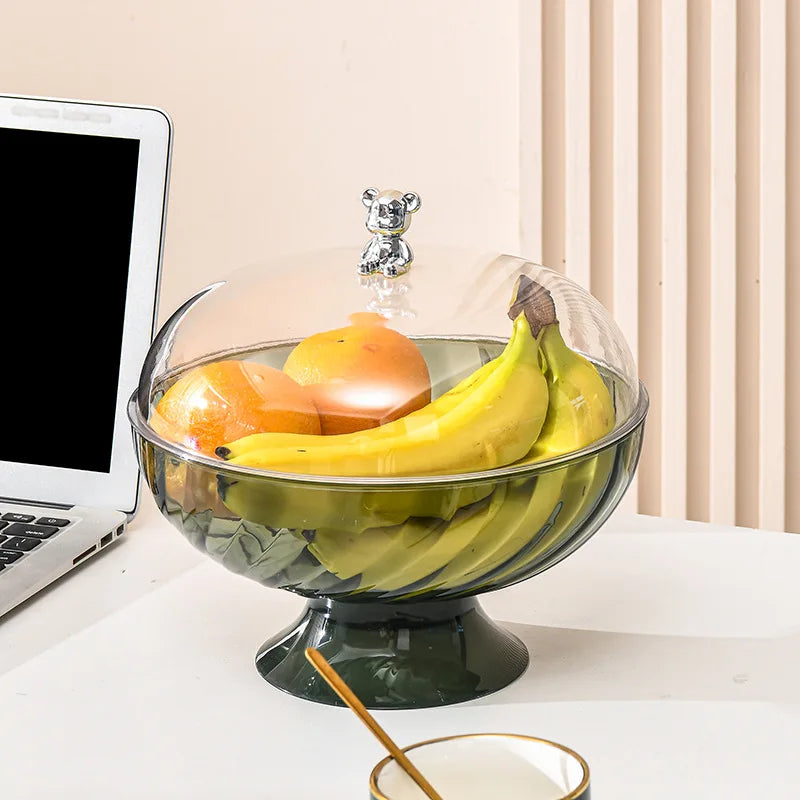 Bow-Shaped Fruit Tray with Lid
