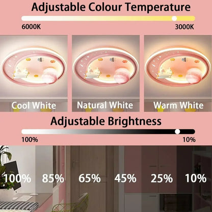 Astronaut Starry Sky Kids Ceiling Light