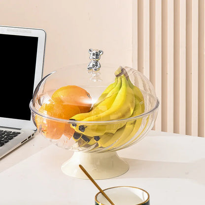 Bow-Shaped Fruit Tray with Lid