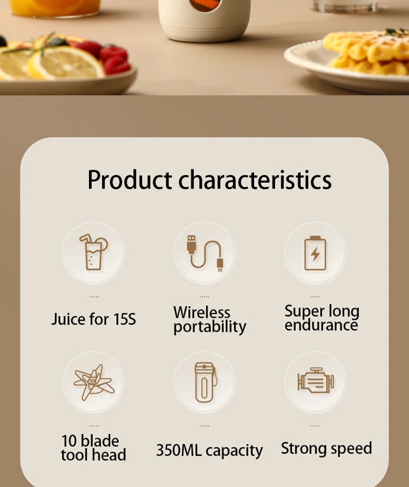 Electric Juicer Portable Blender