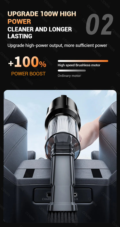 Car Vacuum Cleaner Mini Cordless