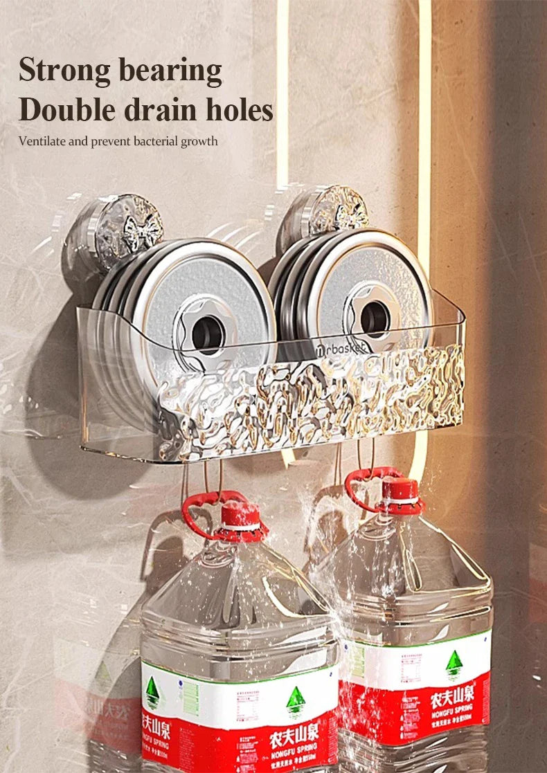 Wall-Mounted Bathroom Storage Rack