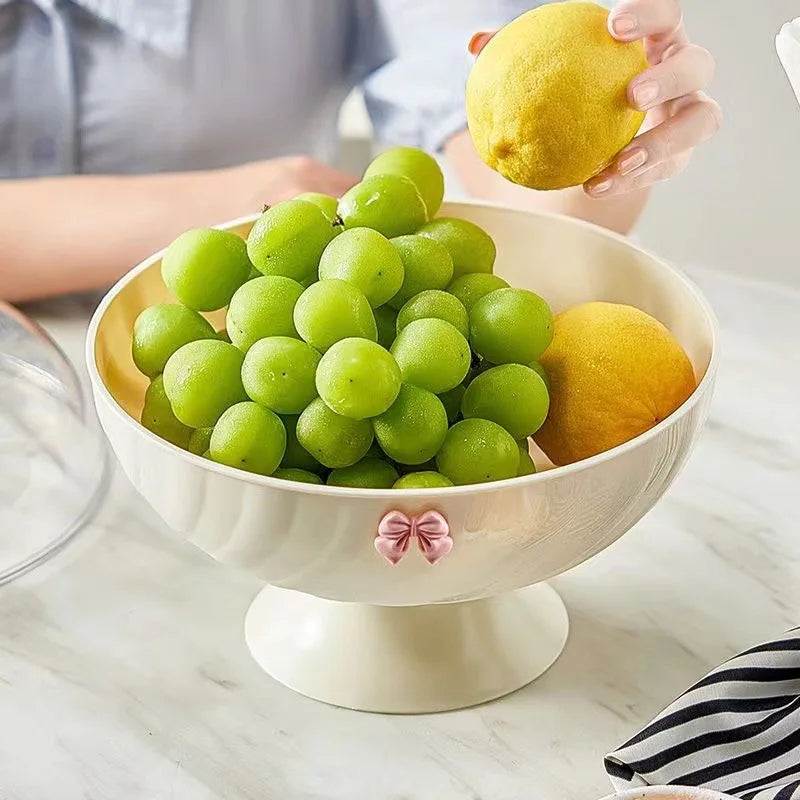 Bow-Shaped Fruit Tray with Lid