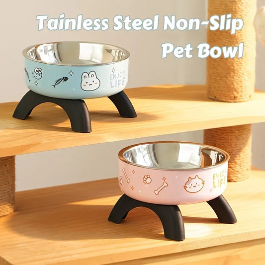Anti-Tip Stainless Steel Pet Bowl