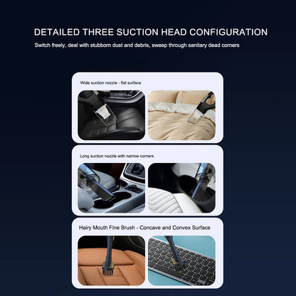 Portable Car Vacuum Cleaner USB Charging