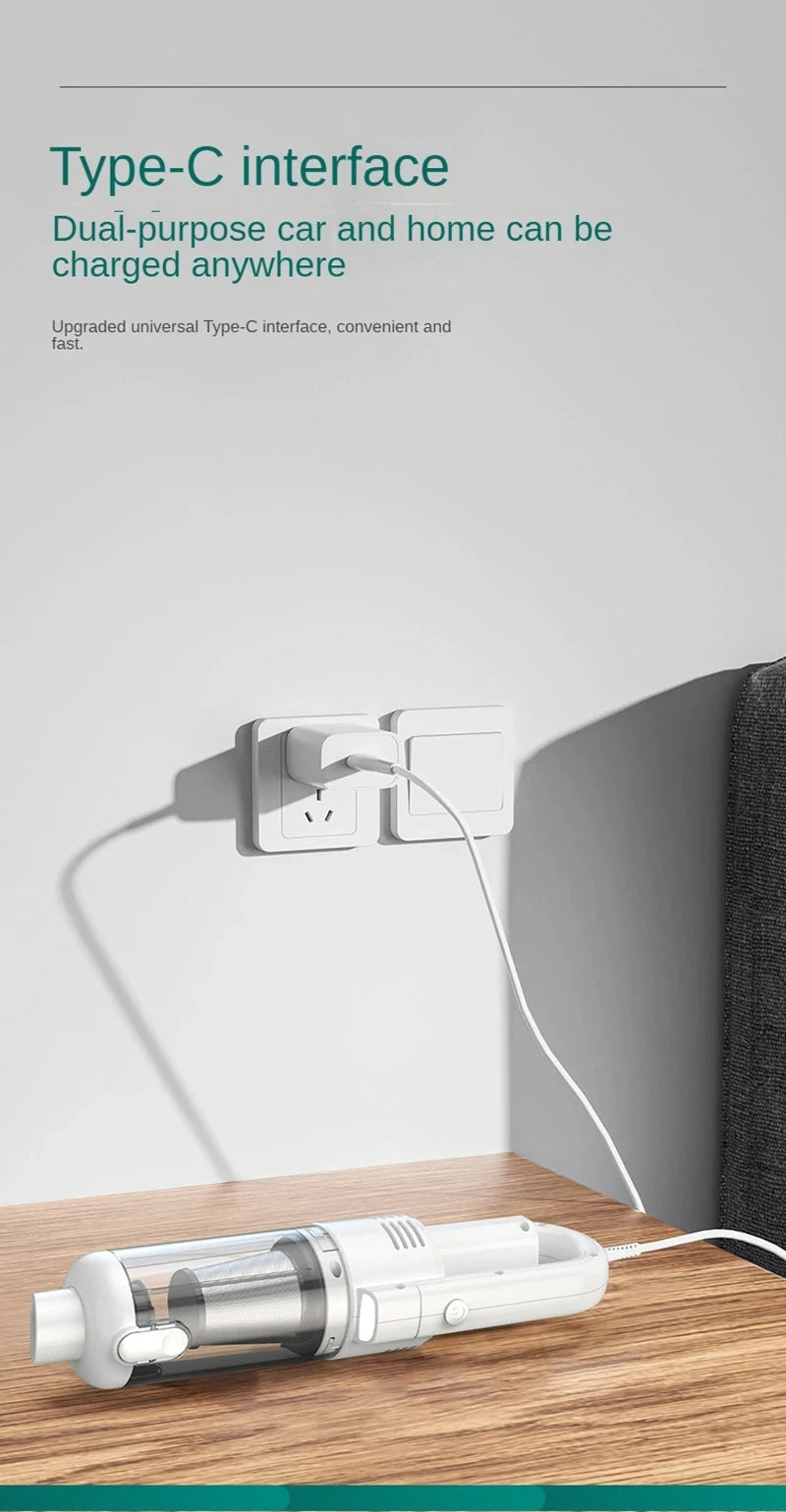 Wireless Car Vacuum Cleaner Metal Strainer