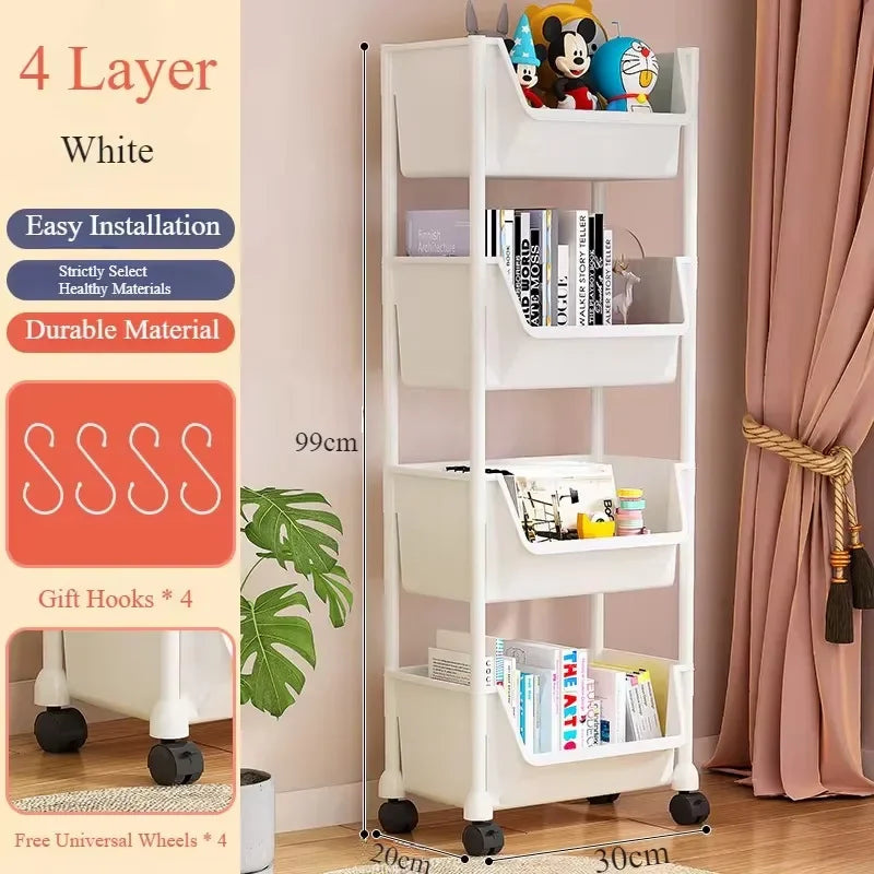 Movable Rolling Storage Cart