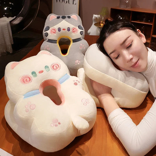 Kawaii Cat Sleeping Pillow