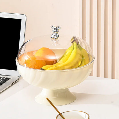 Bow-Shaped Fruit Tray with Lid