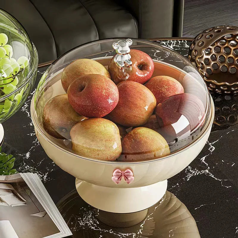 Bow-Shaped Fruit Tray with Lid