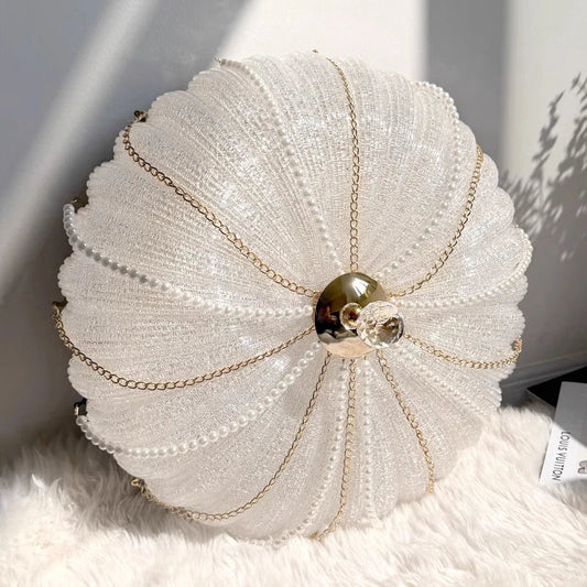 French Pearl Crystal LED Ceiling Lamp