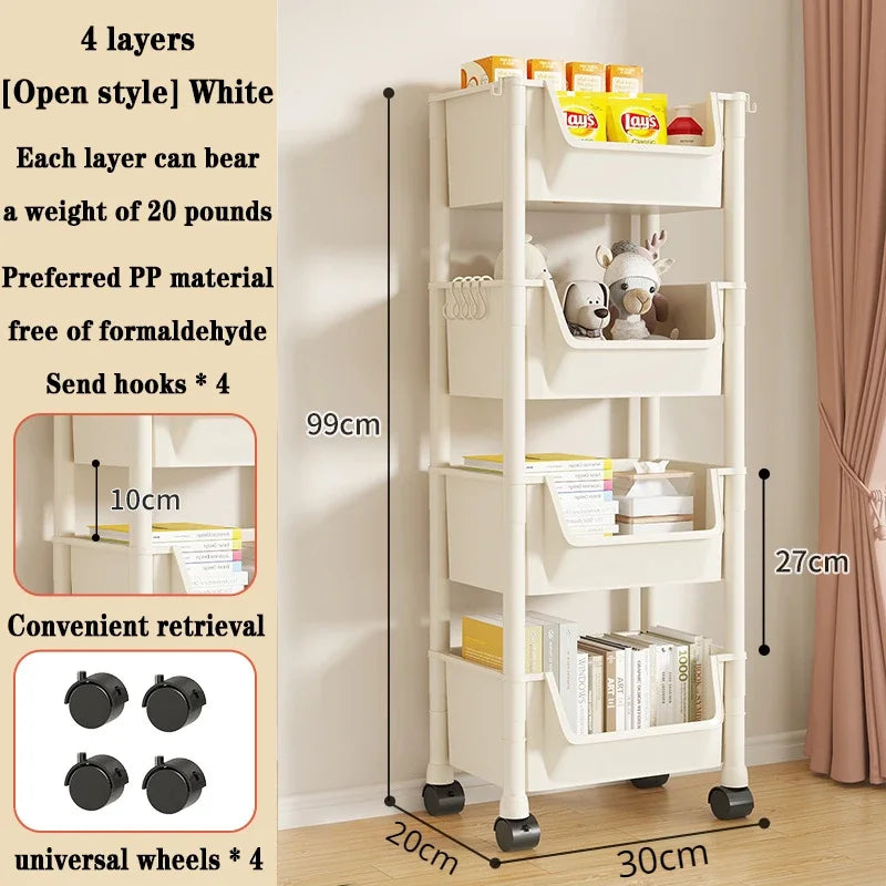 Multi-Tier Rolling Storage Cart