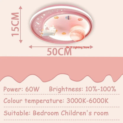 Astronaut Starry Sky Kids Ceiling Light