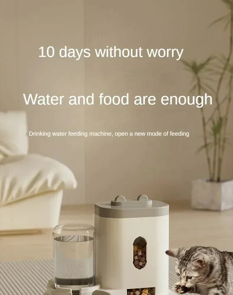 Automatic Pet Feeder & Water Fountain